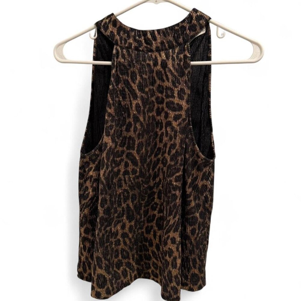 Black and brown leopard print Zara tank top